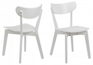 Design Scandinavia Jídelní židle Roxby (SET 2 ks), bílá - Jídelní židle