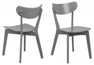 Design Scandinavia Jídelní židle Roxby (SET 2 ks), šedá - Jídelní židle