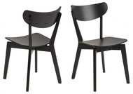 Design Scandinavia Jídelní židle Roxby (SET 2ks), černá - Jídelní židle