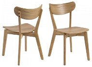 Dizajn Scandinavia Jedálenská stolička Roxby (Súprava 2 ks), dub - Jedálenská stolička