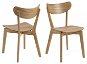 Design Scandinavia Jídelní židle Roxby (SET 2ks), dub - Jídelní židle