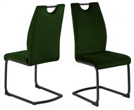 Design Scandinavia Jídelní židle Ulla (SET 2 ks), tmavě zelená - Jídelní židle