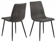 Design Scandinavia Jídelní židle Winnie (SET 4 ks), antracitová - Jídelní židle