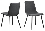 Design Scandinavia Jídelní židle Winnie (SET 4 ks), šedá   - Jídelní židle