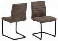 Design Scandinavia Jídelní židle Zola (SET 2 ks), hnědá - Jídelní židle