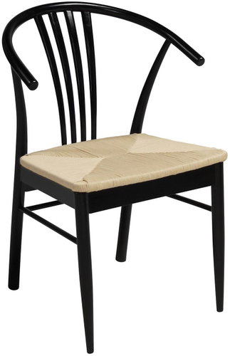 Navy dining chair (SET 2 pcs), black - Dining Chair - Main image