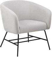 Rosina Armchair with Metal Base, Grey - Armchair