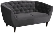 2-seater sofa Megan, 150 cm, dark gray - Couch