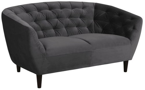 2-seater sofa Megan, 150 cm, dark gray - Couch - Main image