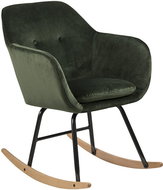 Milton Rocking Chair, Green - Armchair