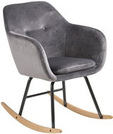 Rocking Chair Milton, Dark. Grey - Armchair