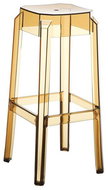 Bar chair Logre transparent, amber - Bar Stool