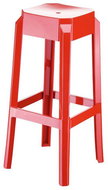 Logre bar stool, glossy red - Bar Stool