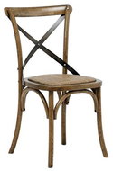 Dining chair with rattan seat Harvest (SET 2 pcs), antique - Dining Chair