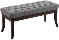 Farao Bench with Wooden Base, 100cm, Dark Grey Base - Bench