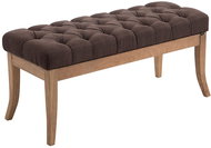 Farao Bench with Wooden Base, 100cm, Light Brown Base - Bench