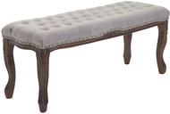 Bench with wooden base Graven, 116 cm, dark base gray - Bench