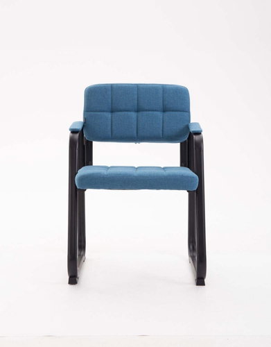 Conference chair with armrests Landet textile blue - Conference Chair  - Main image
