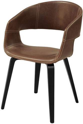 Kimberly Dining Chair (SET 2 pcs), Black/Brown - Dining Chair - Main image