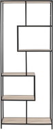 Shelf / Bookcase with 4 Shelves Seashell, 185cm, Sonoma Oak - Shelving Unit
