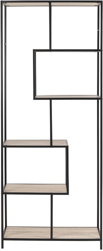 Shelf / Bookcase with 4 Shelves Seashell, 185cm, Sonoma Oak - Shelving Unit - Main image