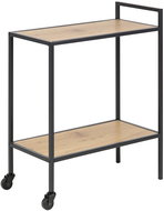 Seashell Serving Table, 75cm, Oak - Food Serving Trolley