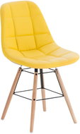 Dining chair Toronto leather yellow - Dining Chair