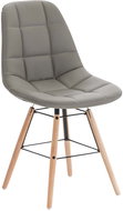 Toronto leather taupe dining chair - Dining Chair