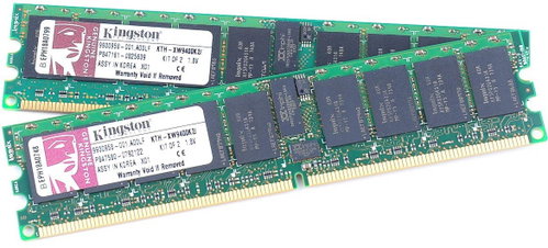 Kingston KIT 4 GB DDR2 667MHz Dual Rank Hauptbild Kingston KIT 4 GB DDR2 667MHz Dual Rank - Arbeitsspeicher - Hauptbild