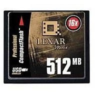 LEXAR Compact Flash 512MB 16x karta - Paměťová karta