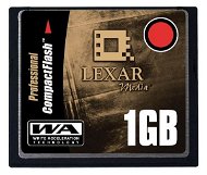 LEXAR Compact Flash 1GB 80x Write Acceleration - Memory Card