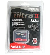 SanDisk Compact Flash 1GB Ultra II 60x - Memory Card