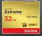 Speicherkarte Sandisk Compact Flash Extreme 32 GB - Paměťová karta