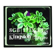 KINGSTON Compact Flash 8GB ElitePro HiSpeed 133x - Memory Card