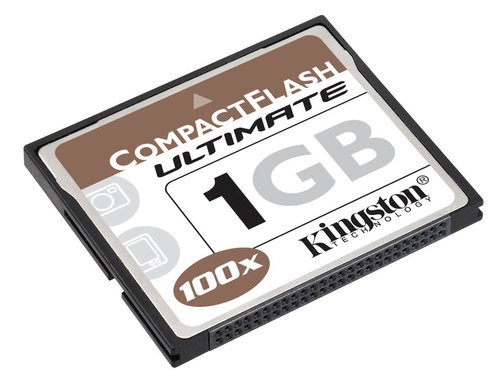 Kingston Compact Flash 1GB Ultimate 100x - Memory Card - Main image