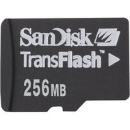 SanDisk Micro Secure Digital (Micro SD) 256MB, včetně SD adaptéru - Memory Card