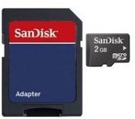 SanDisk Micro SD 2GB Photo + SD adaptér - Pamäťová karta