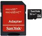 SanDisk Micro SDHC 32GB Mobile Photo Class 4 + SD adapter - Memóriakártya