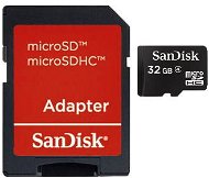 SanDisk Micro SDHC 32GB Mobile Photo Class 4 + SD Adapter - Memory Card