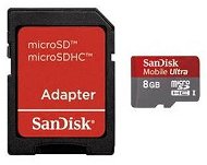 SanDisk MicroSDHC 8GB Ultra Class 10 + SD adaptér - Pamäťová karta