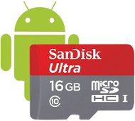 SanDisk MicroSDHC 16 GB Ultra Class 10 + SD adapter - Memóriakártya