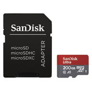 SanDisk MicroSDXC 200 GB Ultra Android Class 10 A1 UHS-I + SD Adapter - Memóriakártya