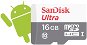 SanDisk Micro SDHC 16GB Ultra Android Class 10 UHS-I - Memóriakártya