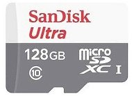 SanDisk MicroSDXC 128GB Ultra Android Class 10 UHS-I + SD Adapter - Memory Card