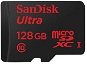 SanDisk Micro SDXC 128GB Ultra Class 10 UHS-I + SD adaptér - Memory Card