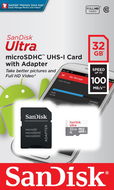 Pamäťová karta SanDisk microSDHC Ultra Lite 32 GB + SD adaptér - Paměťová karta