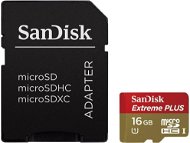 SanDisk Micro SDHC 16GB Extreme Plus Class 10 UHS-I + SD adaptér - Pamäťová karta
