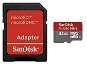 SanDisk MicroSDHC 32GB Ultra Class 10 + SD adaptér - Paměťová karta