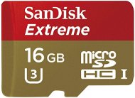 SanDisk MicroSDHC 16GB Extreme UHS-I (U3) + SD adapter - Memóriakártya