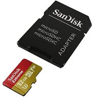 SanDisk MicroSDHC 32GB Extreme UHS-I (V30) Memóriakártya + SD adapter, GoPro Edition - Memóriakártya